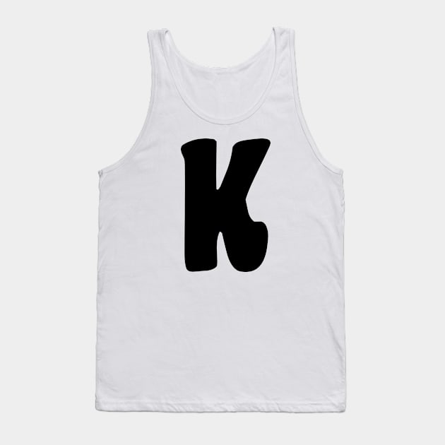 Letter K Tank Top by Xtian Dela ✅